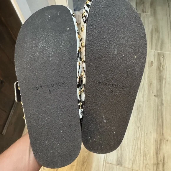 Tory Burch Cow Print Mules - Picture 4 of 5